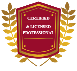 Certified and Licensed Professionals Badge